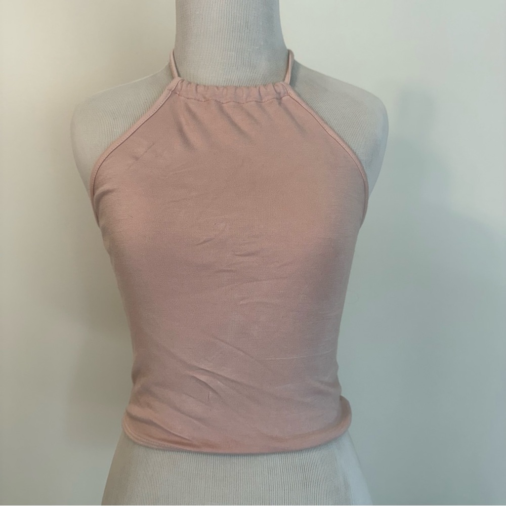 Brandy Melville Blush Pink Halter Top